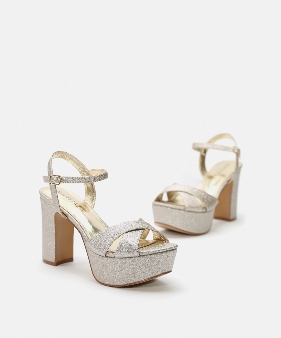 Sand&aacute;lias plataforma glitter image number null